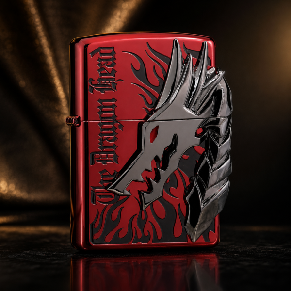 Zippo 打火機 日版红冰黑龍頭