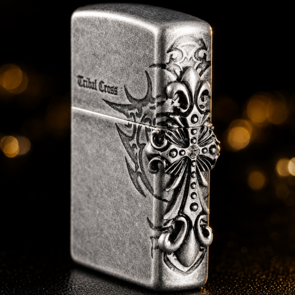 ChatGPT Image 2026年7月30日 上午11_24_42 (6) Zippo 打火機 古銀聖天使十字架