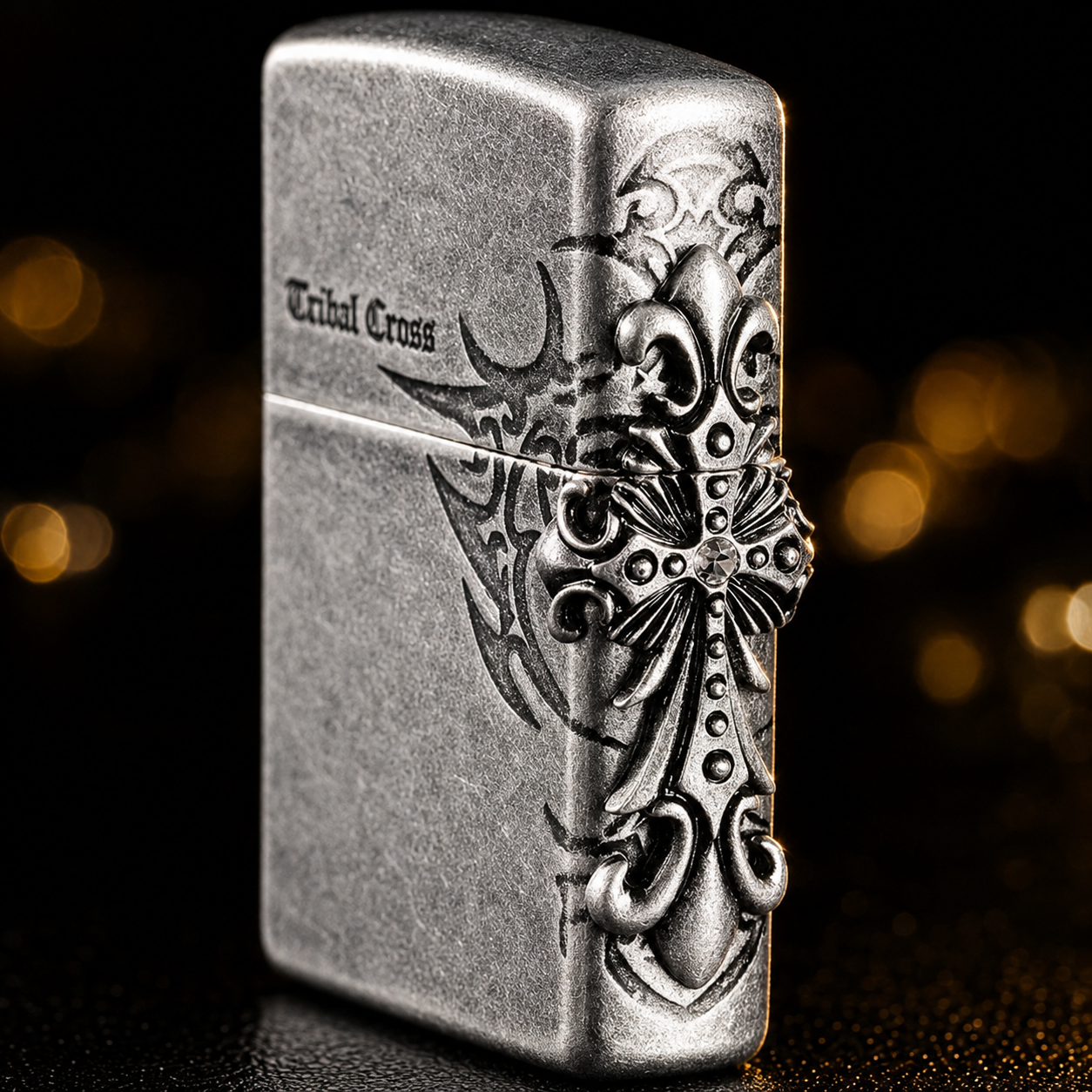 Zippo 打火機 古銀聖天使十字架