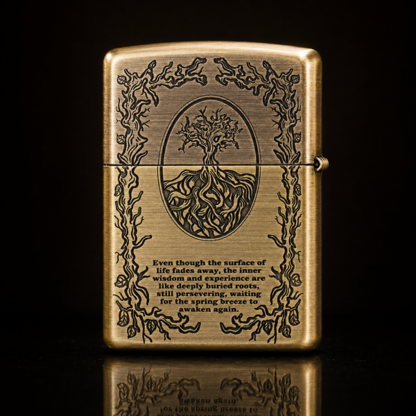Zippo生命之樹根系雕刻款
