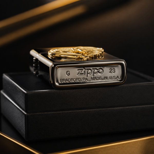Zippo金色羽翼愛心款