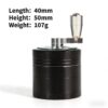 鋅合金手搖研磨器40mm