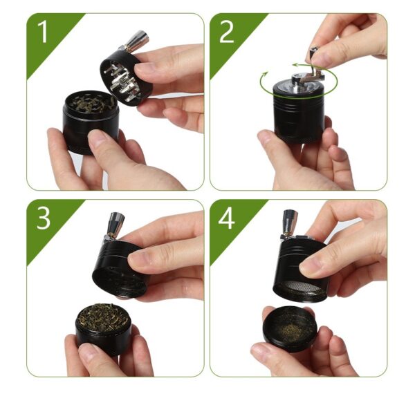 鋅合金手搖研磨器40mm