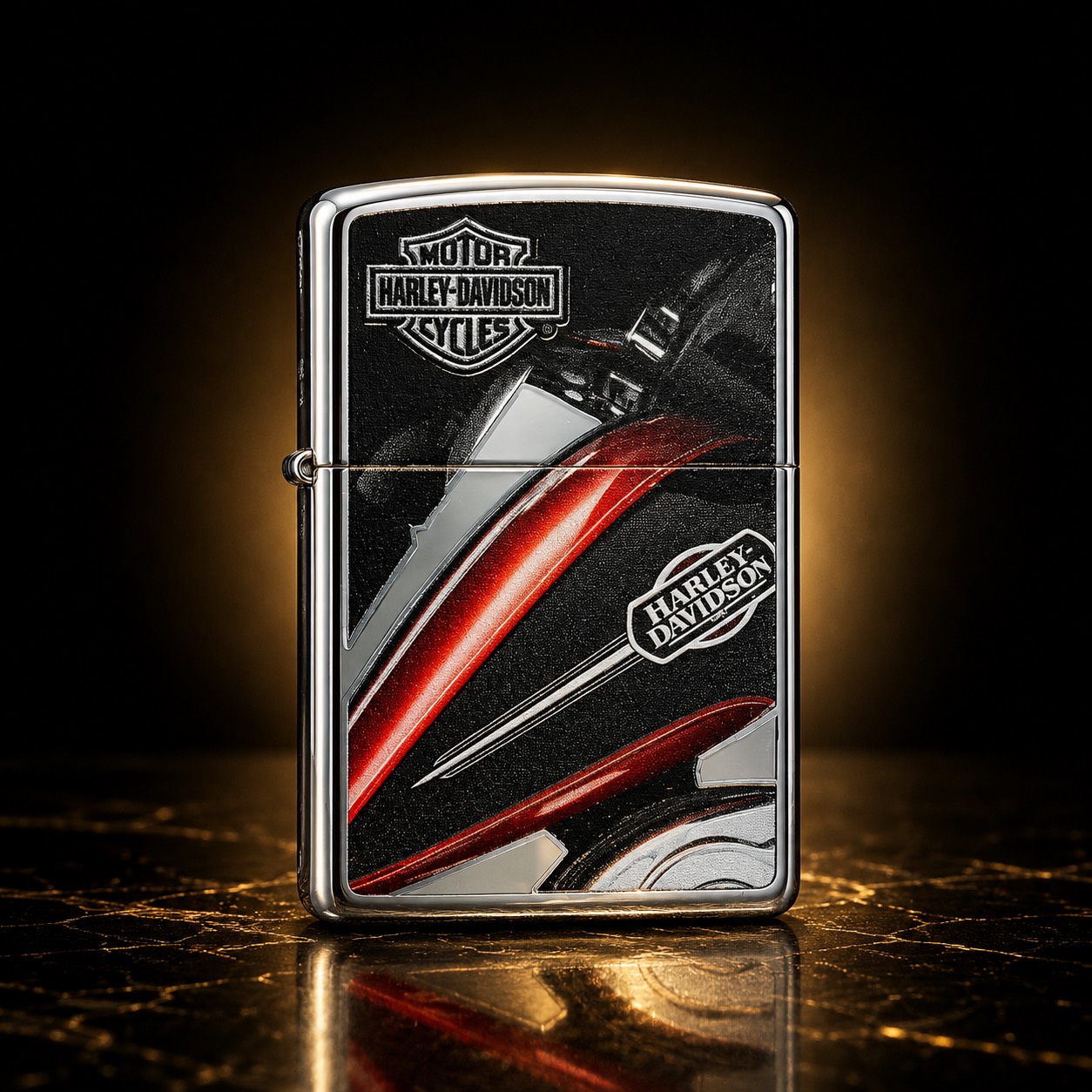 Zippo 打火機 哈雷機車