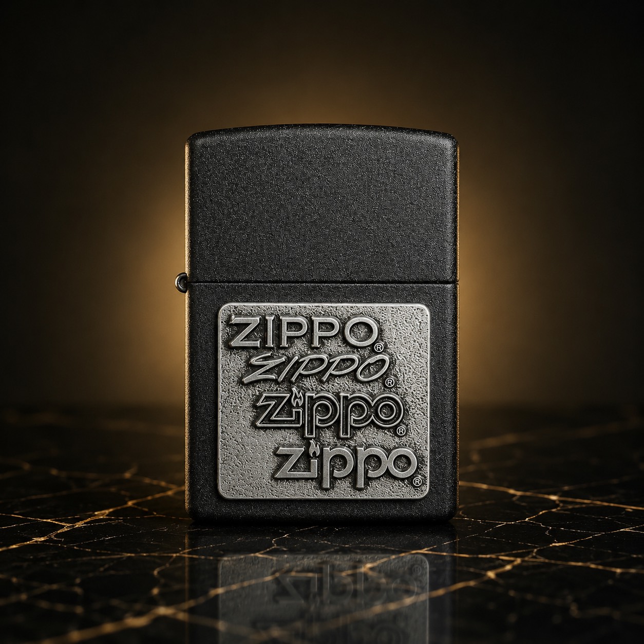 Zippo 打火機 浮雕字體