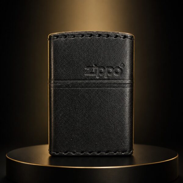 Zippo 打火機 日版黑色皮革盒