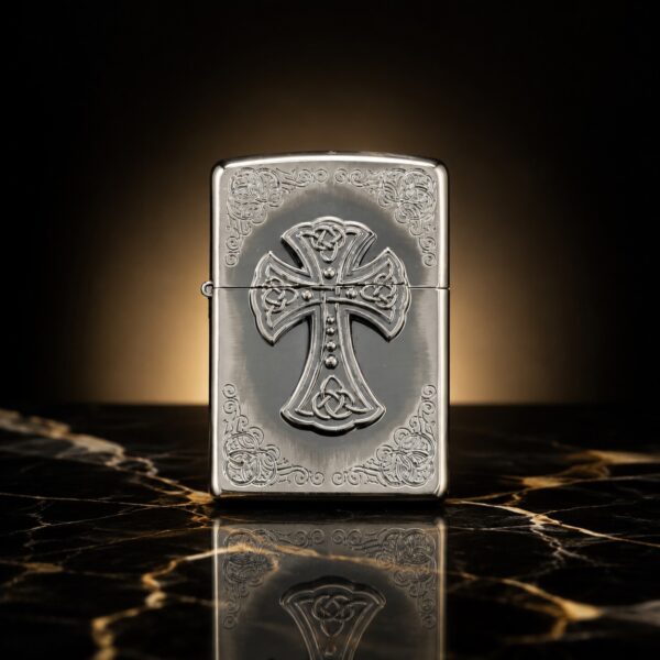 Zippo 打火機 十字雕紋