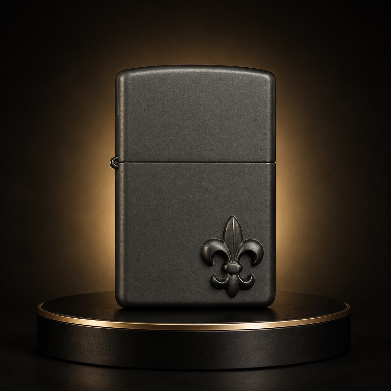 Zippo 打火機 黑漆童軍徽
