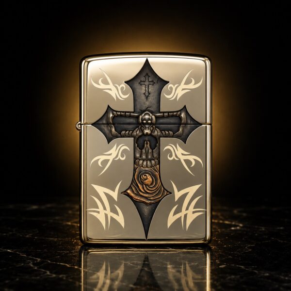 Zippo 打火機 十字骷髏