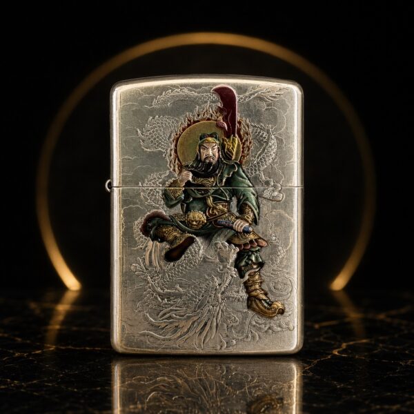 Zippo 打火機 關公關羽浮雕鎧甲機