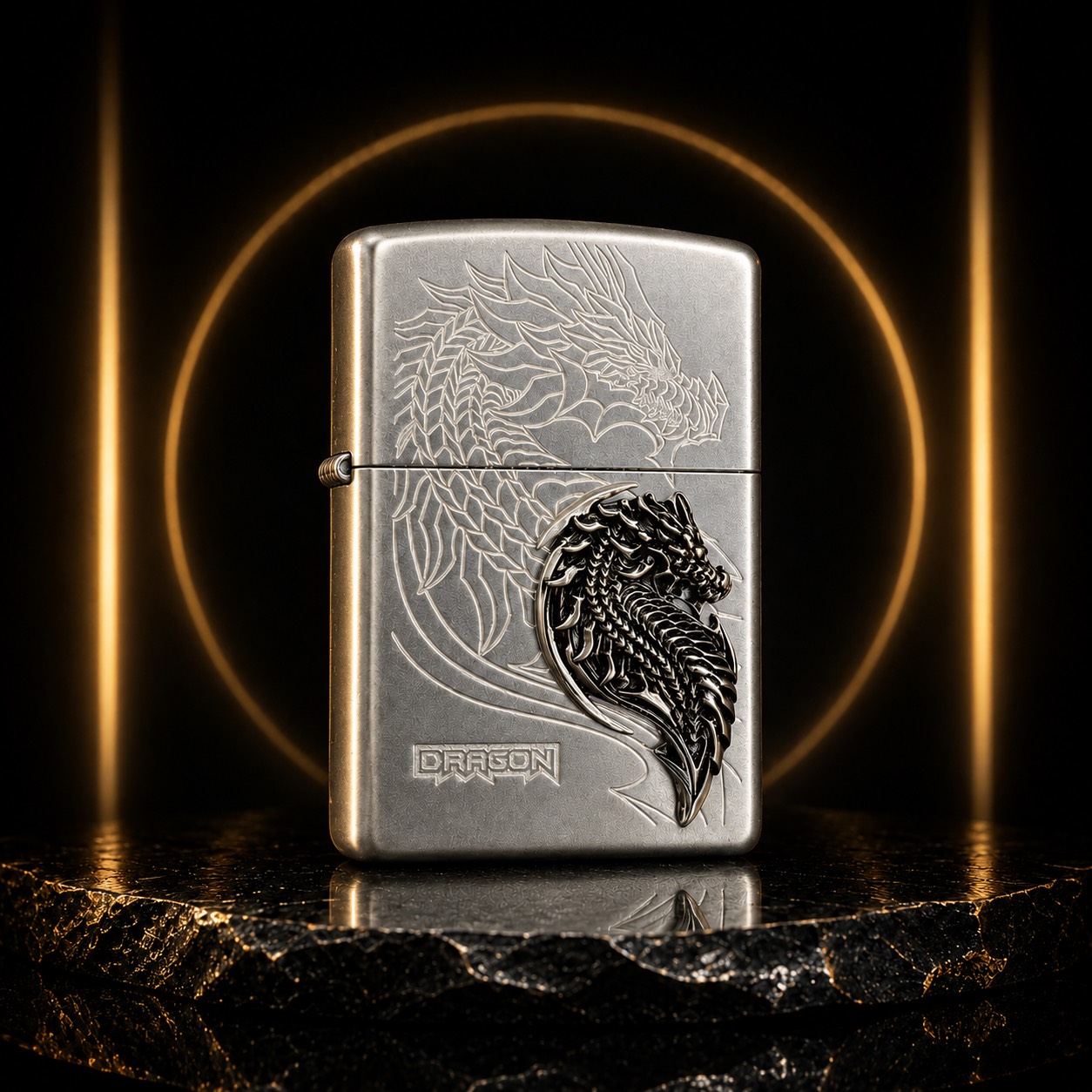 Zippo 打火機 韓版翼龍