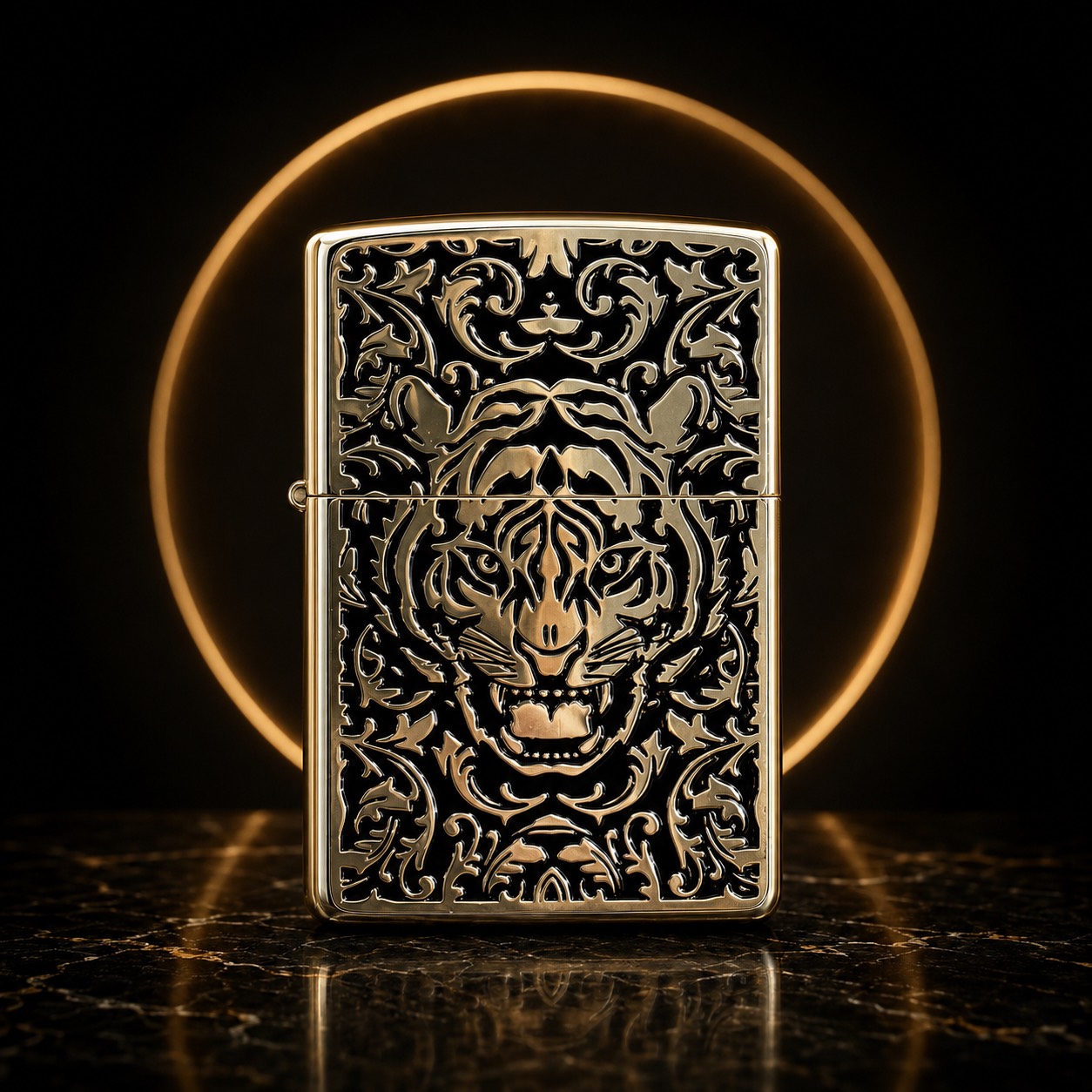 Zippo 打火機 日版虎嘯雕紋