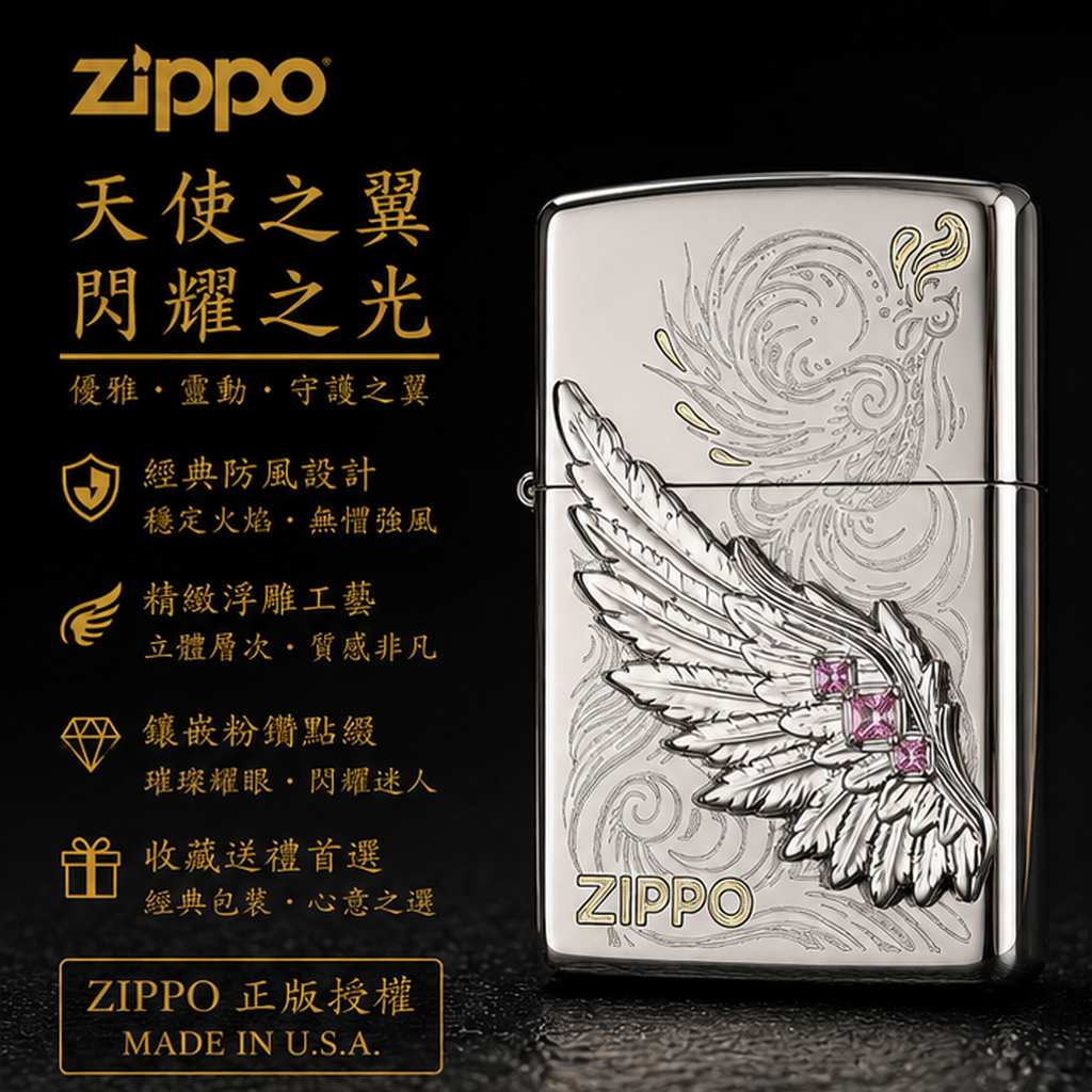 Zippo 打火機 天使之翼