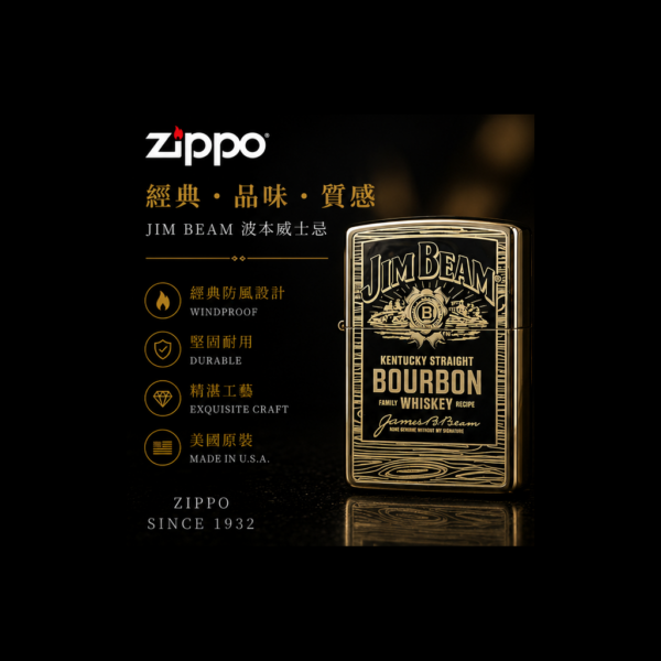 Zippo 打火機 金賓JimBeam