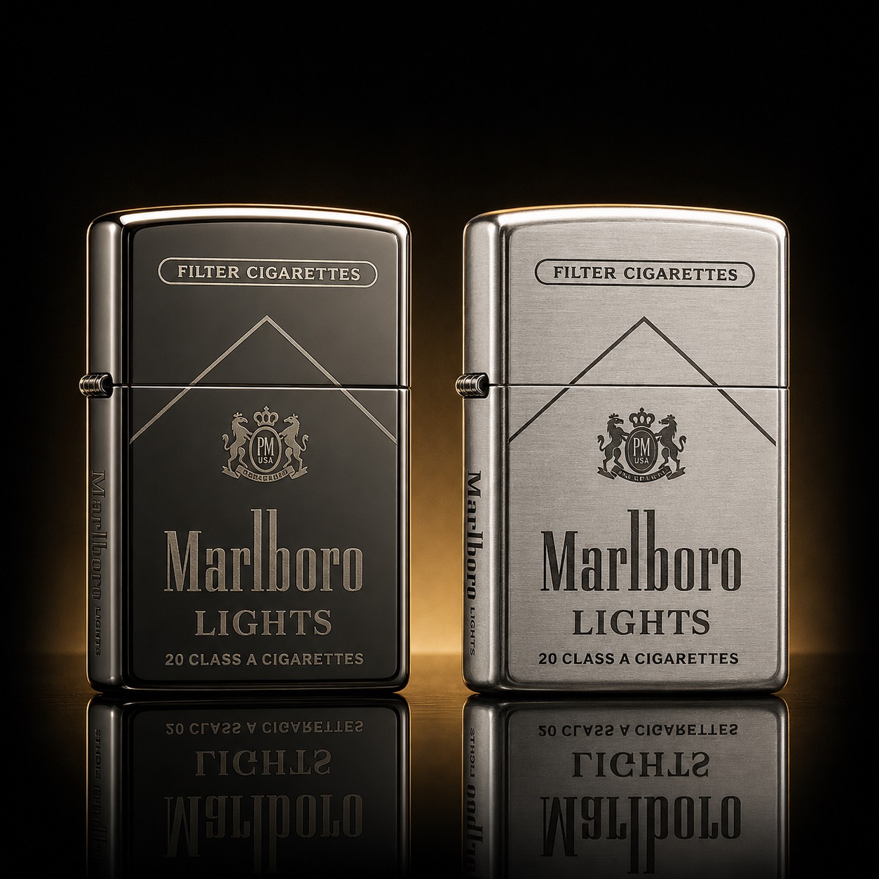 Zippo 打火機 Marlboro-1941版5面雕刻機