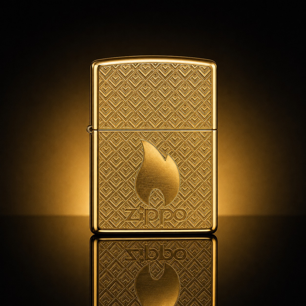 Zippo 打火機 精雕火焰標誌雙面雕刻盔甲機