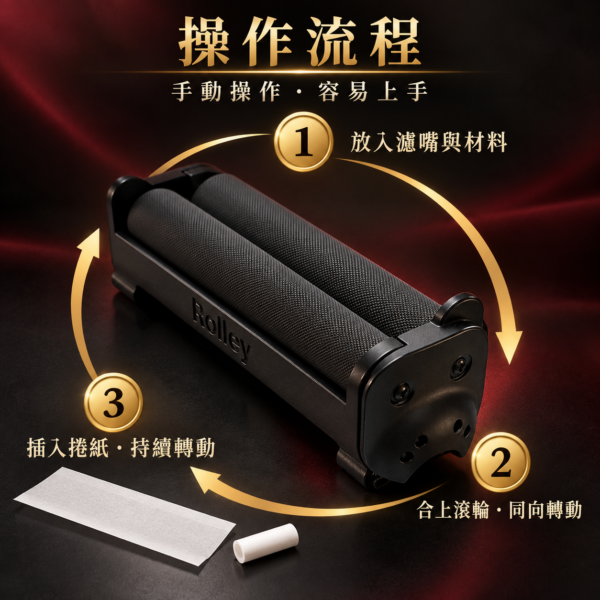 Rolly粗款金屬捲煙器
