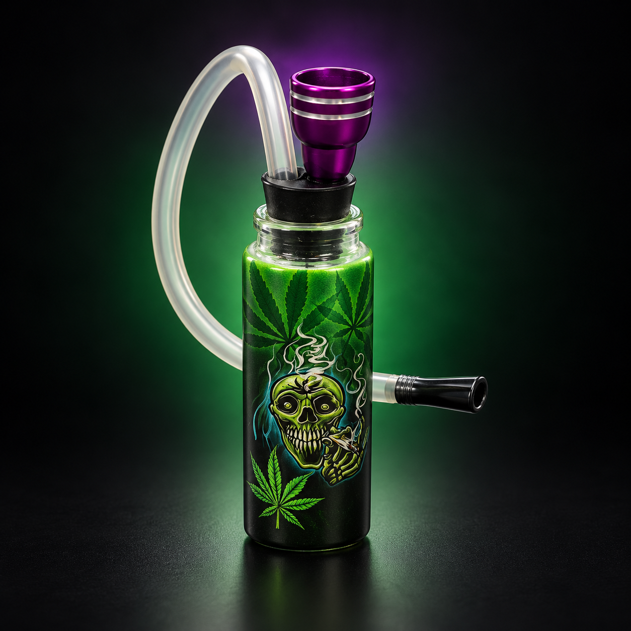 骷髏圖騰迷你 Bong 水煙壺