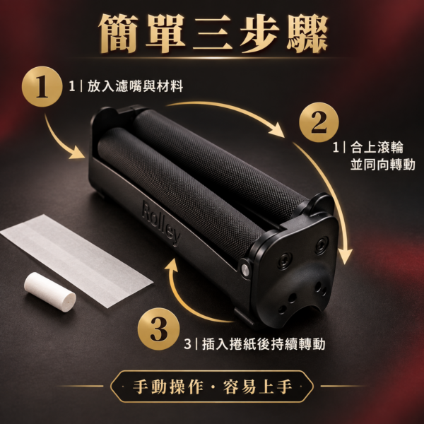 Rolly粗款金屬捲煙器